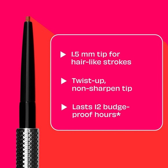 $7❤️‍🔥 Benefit Precisely My Brow Pencil Waterproof WARM DEEP BROWN 4 🪞 NEW - Picture 4 of 7